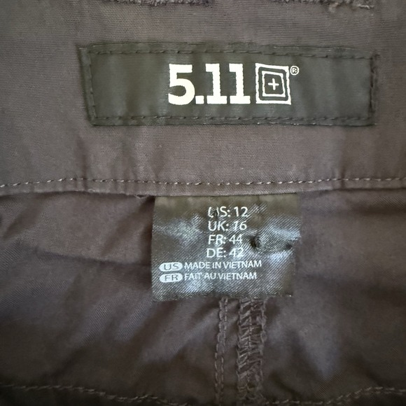 5.11 Tactical Womens 12 Dark Grey Volcanic Nell‎ Short 2.0 - Picture 4 of 7